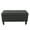 Black, variant on HomePop Drake Large Storage Bench, 36"L x 16"D x 18"H, Teal/Cream Quarterfoil Print