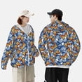 thumbnail image 6 of Daiia Colorful Butterfly1 UPF 50+ Sun Protection Hoodie Jacket Lightweight Long Sleeve Sun Shirt for Women Men with Pocket Hiking Outdoor-3X-Large, 6 of 9