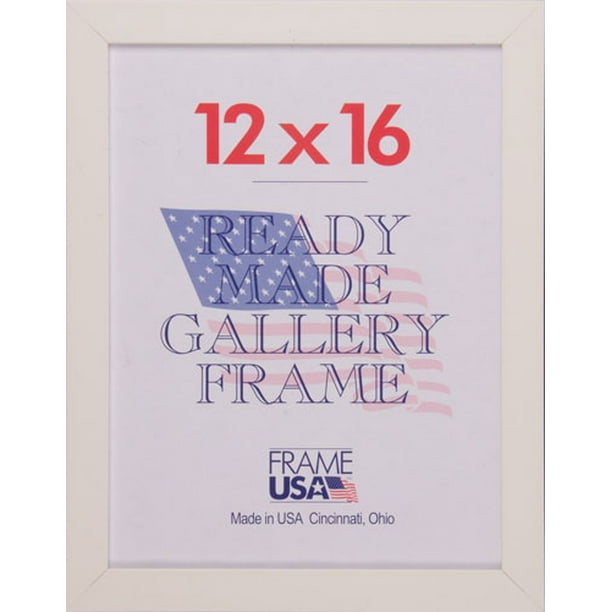Frame USA 12 in x 16 in Polystyrene Picture Frames, White