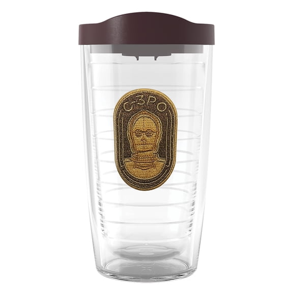 Tervis Star Wars - C3PO Made in USA Double Walled Insulated Tumbler Travel Cup Keeps Drinks Cold & Hot, 16oz, C3PO