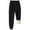 Black, variant on Boys Winter Lined Thermal Trousers for Kids Cold Weather Outdoor Sports Casual Comfortable Warm Jogging Pants