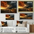thumbnail image 4 of Designart "Vibrant Twists in the Storm II" Landscapes Floater Framed Wall Art Living Room, 4 of 7