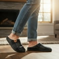 thumbnail image 2 of Ecetana Mens Slippers Memory Foam Warm House Slippers for Men Non Slip Fuzzy Shoes, 2 of 7