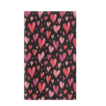 

VEAREAR Cleaning Cloth Soft Strong Absorption Microfiber Valentine s Day Kitchen Dish Towel Home Supplies