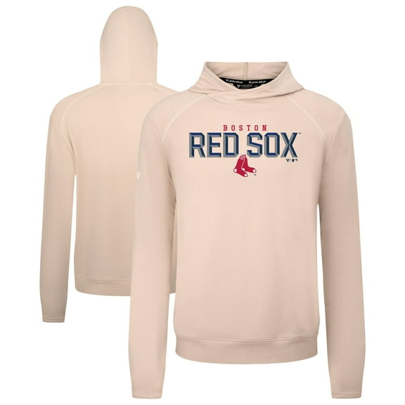 Men's Levelwear  Khaki Boston Red Sox Mandate Carve Tri-Blend Hoodie