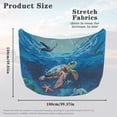 thumbnail image 7 of Uorisanigo Car Hood Cover Stretchable Polyester Hood Wrap Blanket Fashion Marine Turtle Car Bonnet Banner Automotive Accessories Suitable for Cars Vehicles Decorate, 7 of 7