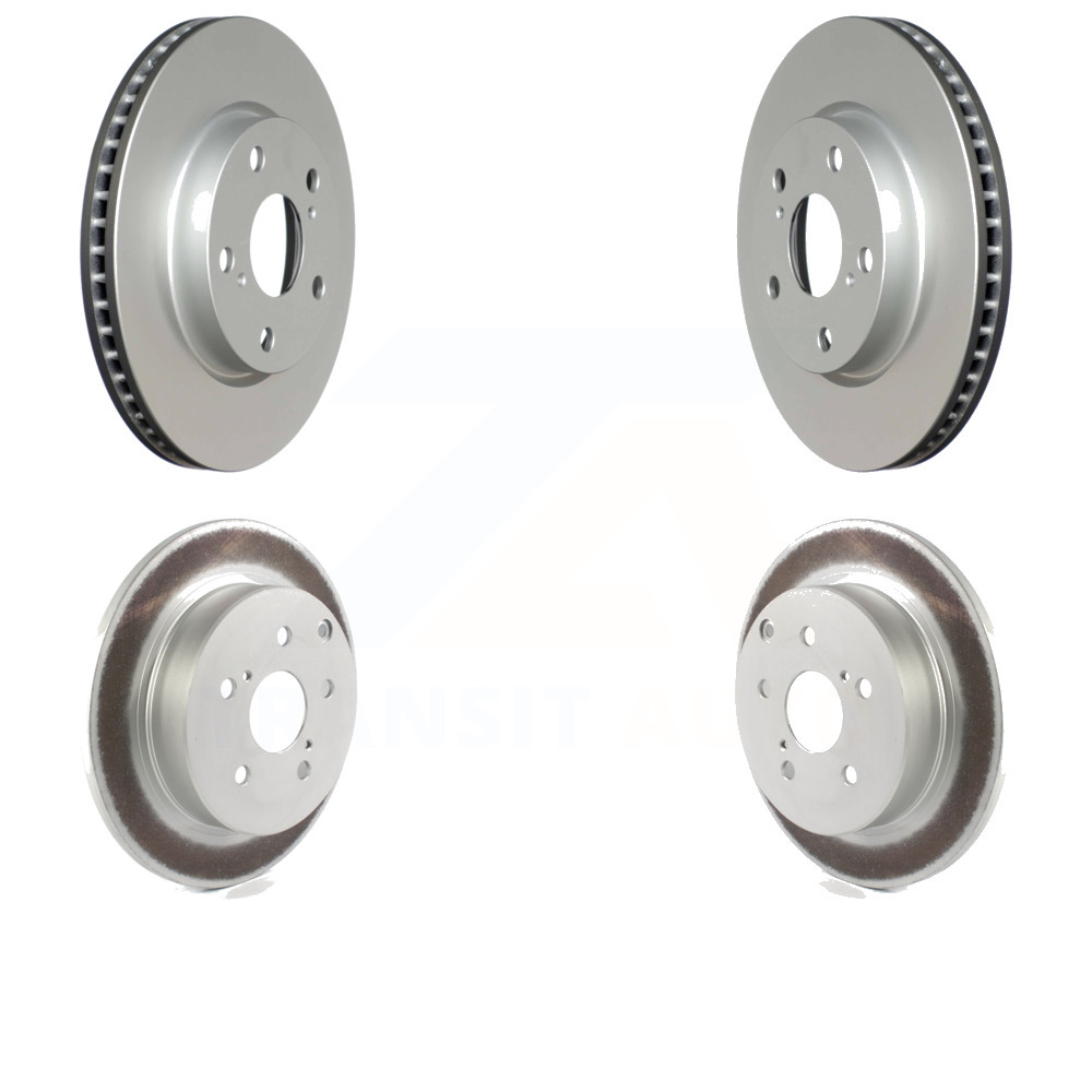 Front Rear Coated Disc Brake Rotors Kit For 20122017 Toyota Prius V