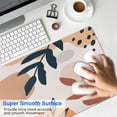 thumbnail image 4 of Pro Gaming Experience with Large Mouse Pad - Abstract Art Design, Non-Slip Rubber Base, Waterproof - Perfect Office Laptop Accessory - Modern Boho Leaves - Extended Desk Mousepad - 31.5 X 11.8 Inch, 4 of 7