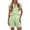 Light Green, variant on Women Summer Two Piece Outfits Short Sleeve Button Shirt Shorts Cute Sets Vacation Daily Wear Lemon Yellow XXL