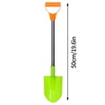 thumbnail image 3 of Kids Beach Shovels for Digging Sand, Beach Toys Gifts for Kids 3-10, 19.6" Long Plastic Shovel Spade & D-Handle, （Random color，2pc）, 3 of 5