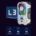 thumbnail image 7 of X136 Back Clip Mobile Phone Cooler 2500mAH Semiconductor Cooling Fan Radiator for IOS Android  PUBG Digital Display Game Cooler (X136), 7 of 7