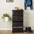 thumbnail image 4 of Armario Juvale, organizador de ropa, 4 niveles, con cajones, negro, 4 of 9