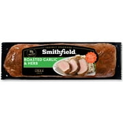 Smithfield Roasted Garlic & Herb Fresh Seasoned Pork Loin Filet, 1.98 - 2.17lb, 20 Grams of Protein per 4 oz Serving