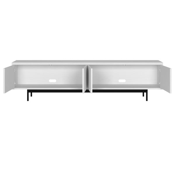 Whitman Rectangular TV Stand for TV's up to 85" in White