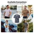 thumbnail image 5 of Honeii Animals And Wildflowers Print Polo Shirt, A Classic Short-Sleeved, Button-Down Golf Shirt for Men,Mens Polo Shirts Short Sleeve-4X-Large, 5 of 6