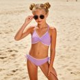 thumbnail image 2 of Mnyotv Girls Bikini set Two Piece Swimsuits With Chest Pad V-Neck Bathing Suits summer beach Swimwear, 2 of 6