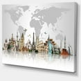 thumbnail image 1 of Design Art 'Famous Monuments Across World' Graphic Art on Wrapped Canvas, 1 of 4