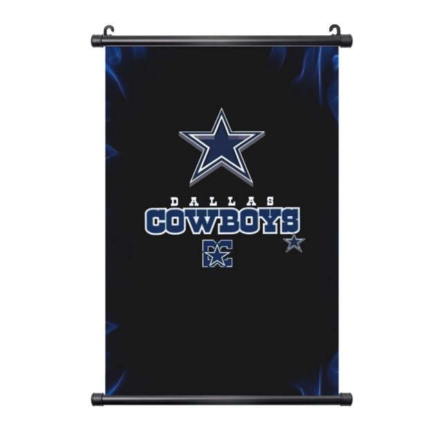 Cuadro colgante de PVC negro personalizado del equipo de fútbol de los Cowboys, varios tamaños, decoración de interiores, cuadro para colgar en la pared, cuadro decorativo para mesita de noche