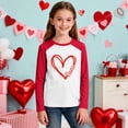 thumbnail image 4 of Blusas y camisas de manga larga con cuello redondo Sudadera de manga larga con cuello redondo y estampado para niños para tallas medianas y grandes con mangas largas Blusa de poliéster para niños, 4 of 6