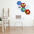 thumbnail image 6 of Self Adhesive Hexagon Wall Felt Bulletin Board Tiles Push Pins, Gray 2 Pack, 6 of 6