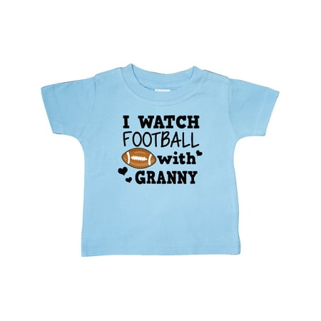 

Inktastic I Watch Football with My Granny Gift Baby Boy T-Shirt