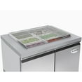 thumbnail image 5 of 36 in. Commercial Refrigerated Prep Station Cold Table, Stainless-Steel Refrigerator with 6 Pan Storage with Cover and Two Adjustable Shelves (KM-RBT-36C), 5 of 12