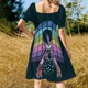 thumbnail image 5 of Vestido de manga corta para mujer, mono de verano, vestido largo, moda de verano para mujer, 5 of 7