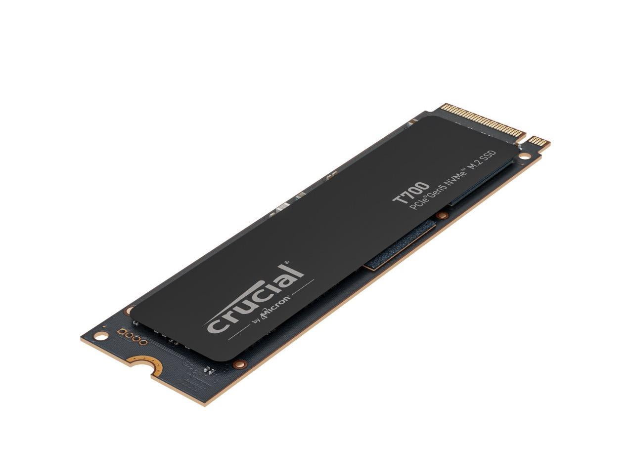 Crucial T700 4TB Gen5 NVMe M.2 SSD with heatsink - Up to 12,400 MB/s -  DirectStorage Enabled - CT4000T700SSD5 - Gaming, Photography, Video Editing  