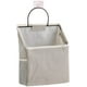thumbnail image 1 of Bolsa organizadora para colgar en la pared, almacenamiento para colgar en el armario para bolsillo, almacenamiento para dormitorio de baño, caja organizadora de algodón de lino, contenedores para dormitorio, gris Vhermosa WMSS-71, 1 of 7