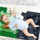 thumbnail image 5 of Manta de hitos mensuales para bebé | Tabla de crecimiento personalizada para recién nacidos y accesorio fotográfico | Manta polar grande de 150 x 120 cm para niños y niñas | Regalo para baby shower, 5 of 8