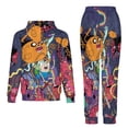 thumbnail image 2 of Adventure Time Unisex Adult Sweatsuits Hoodie & Sweatpants Long Sleeve Hooded Sweatshirt Matching Joggers Tracksuit Sets L, 2 of 9