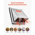 thumbnail image 4 of VEVOR 4 inch External Extractor Wall Vent Cover, Square AC Vent Gable Cover, Premium Stainless Steel & with Built-in a Protection Screen, for House,Bathroom,Garage,Kitchen,Basement (1 Pack, Silver), 4 of 9