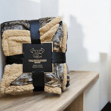 TrueTimber Camo Berber Throw Blanket 50 x 60 in