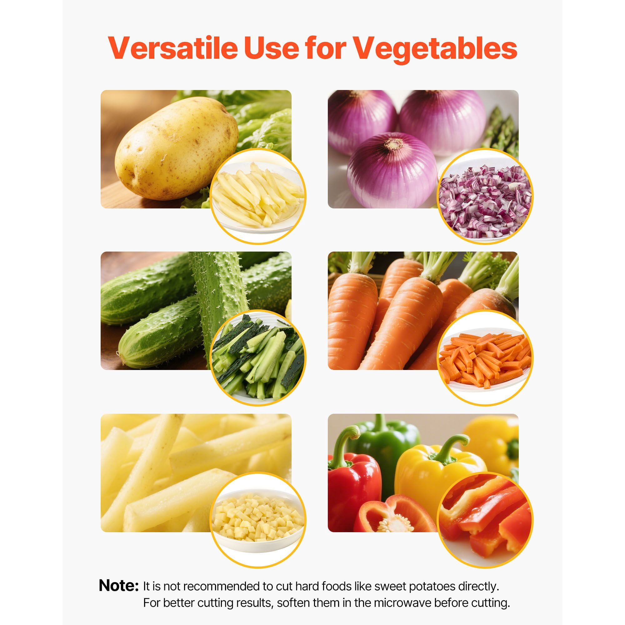Commercial French Fry Cutter, Electric Vegetable Chopper, 3 Interchangeable Blades (1/4", 3/8", 1/2"), 420J2 Stainless Steel, 4 Suction Feet, for Restaurants & Home Kitchen