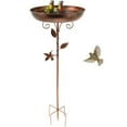 thumbnail image 6 of Wekvgz Bird Bath 32 Inches Sturdy Iron Garden Birdbath for Outside Vintage Standing Bird Bath Bowl for Outdoor Garden Patio Yard Lawn, 6 of 13