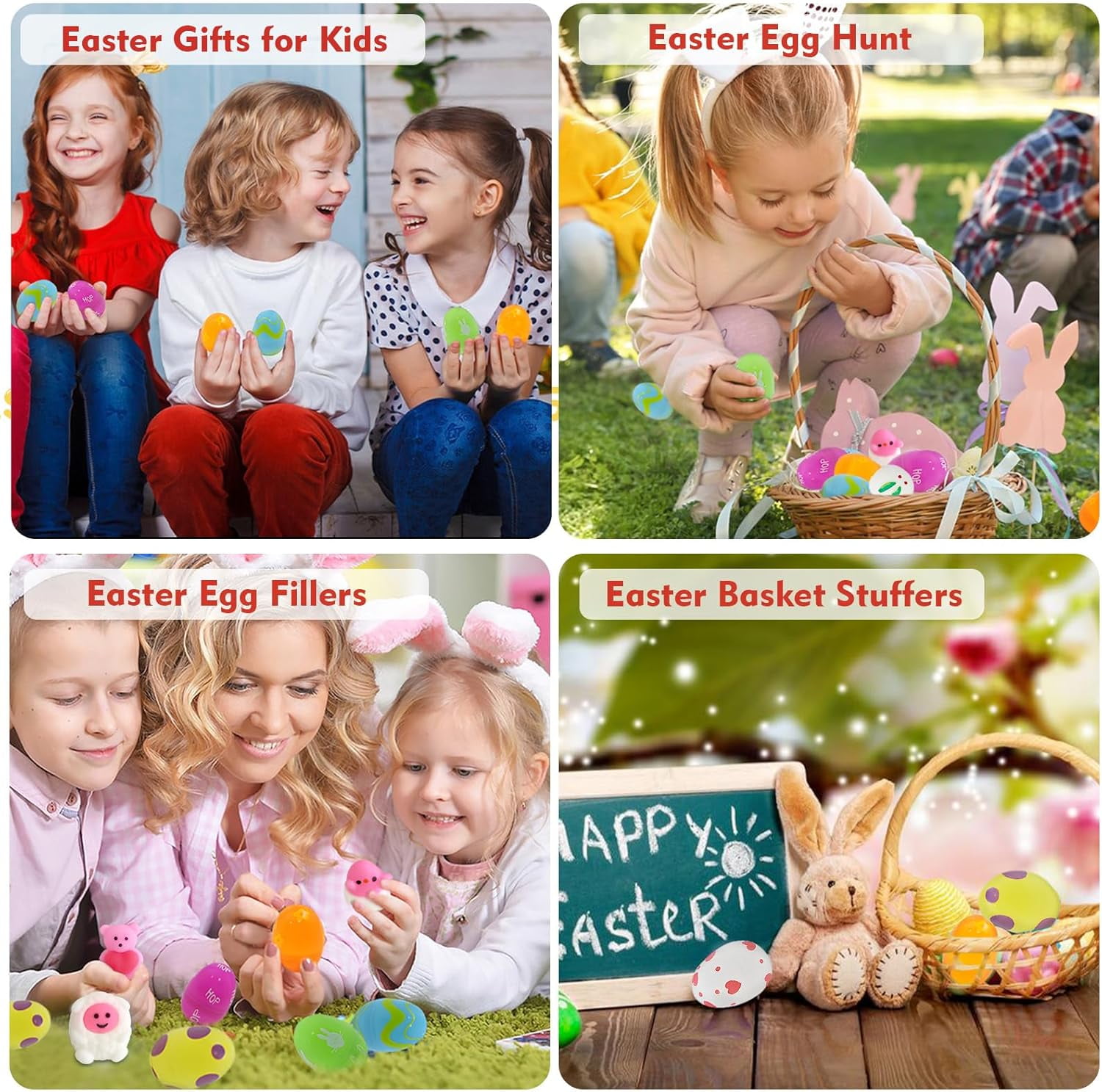 Meottam 12 Pack Prefilled Easter Eggs with Mochi Squeeze Toys, Easter Basket Stuffers for Easter Gifts Egg Theme Party Favor, Kids Novelty Toys Class Prizes Birthday Gifts Stress Relief Toy
