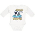 thumbnail image 3 of Inktastic Watch out I've Got My First Tooth Boys or Girls Long Sleeve Baby Bodysuit, 3 of 5