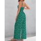 thumbnail image 3 of Monos AGERWAY, elegantes, de verano, cuello en V, verde oscuro, S, 3 of 8