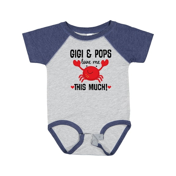 Inktastic Gigi and Pops Love Me Grandchild Boys or Girls Baby Bodysuit