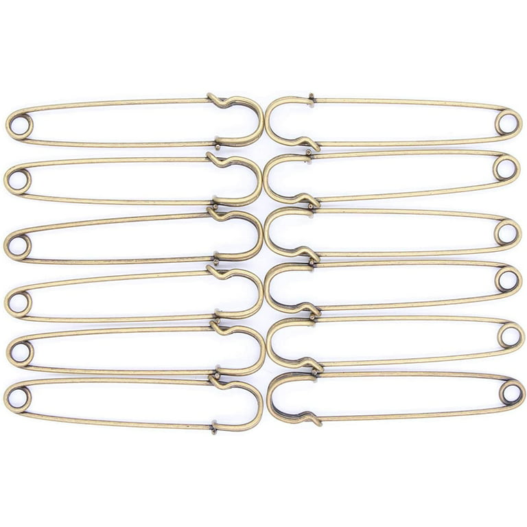 Weoxpr 50 Pieces 3 inch Large Safety Pins - Heavy Duty Metal Safety Pins  Stainless Steel Blanket Pins for DIY Crafts, Sewing, Blanket, Skirts,  Kilts