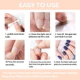 thumbnail image 5 of 288pcs (12 Sheets) Adhesive Tabs Ultrathin Waterproof Breathable Double-Sided Jelly Fake il Sticker Super Sticky Large False il Glue Sticker Transparent Flexible for Manicure - Plus Size, 5 of 5