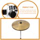 thumbnail image 3 of Crash Cymbal Drum Cymbal Practice Drum Tambal Metal Metal Cymbal Instrumento Musical Tambal Cymbal, 3 of 5