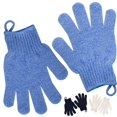 thumbnail image 1 of Guante exfoliante - Exfoliante corporal para una piel suave y tersa - Exfoliante corporal para pelo encarnado Removedor de piel muerta y piel con picazón y escamación - Accesorios de ducha depurador 1, 1 of 5