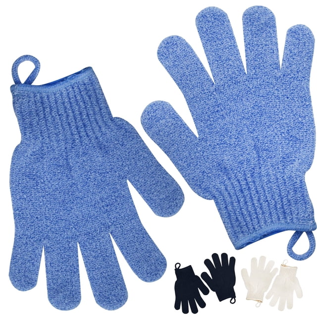 Guante exfoliante - Exfoliante corporal para una piel suave y tersa - Exfoliante corporal para pelo encarnado Removedor de piel muerta y piel con picazón y escamación - Accesorios de ducha depurador 1