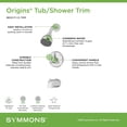 thumbnail image 3 of Symmons Stainless Steel Chrome Shower Faucet, 3 of 5