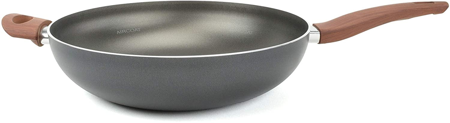Scratch Resistant 4 Layer Air coating Made in Italy Ultra Non Stick 12.5" Wok 