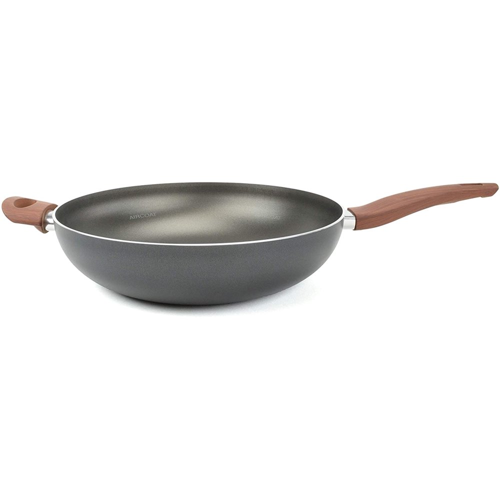 TVS Italian Cookware, LUCE 12.5" (32cm) Wok Patented 4 Layers
