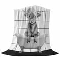 thumbnail image 6 of Vintage Grey Yak Blanket Soft Cozy Warm Throw Blanket for Couch, Plush Fuzzy Flannel Fleece Blankets for Sofa, Bathtub Farmhouse Retro Art Bed Blankets Lightweight Gifts for Women, 32"x48", 6 of 9