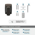 thumbnail image 6 of Amerock Highland Ridge Oil-Rubbed Bronze Single Prong Robe Hook, 6 of 9