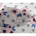 thumbnail image 4 of oneOone Viscose Chiffon Light Pink Fabric Floral & Geometric Sewing Craft Projects Fabric Prints By Yard 42 Inch Wide, 4 of 4